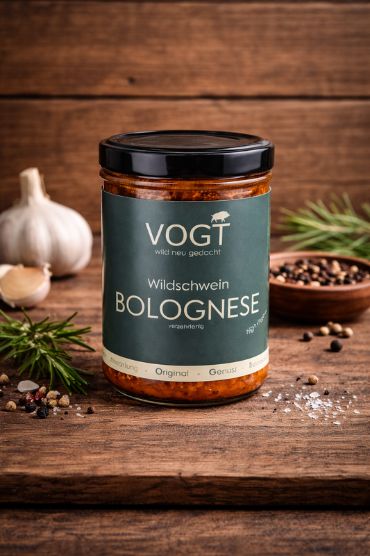 VOGT - Wildschwein Bolognese – 400g – Ehrlich gejagt
